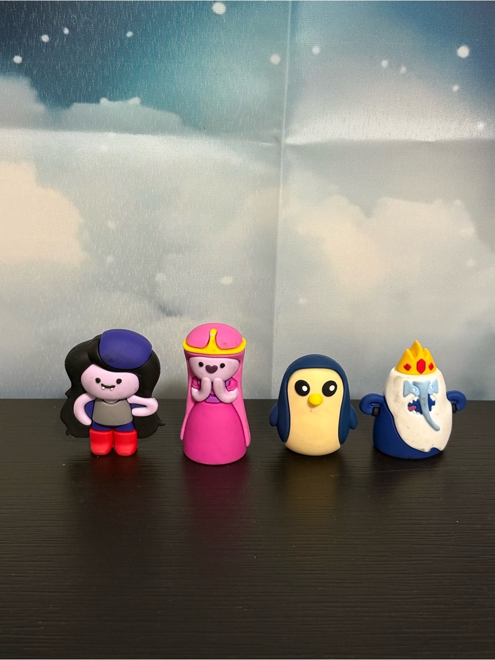 Lot of 4 Adventure Time Buddies Blind Capsule no balls figures only. Preowned.